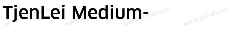 TjenLei Medium字体转换